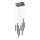 Redo 01-2048 - LED-kattokruunu johdossa MADISON 8xLED/4W/230V musta