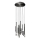 Redo 01-2060 - LED-kattokruunu johdossa MADISON 16xLED/4W/230V musta
