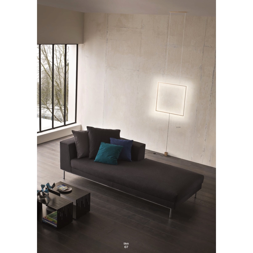 Redo 01-2134 - LED-lattiavalaisin SLICK LED/28W/230V musta