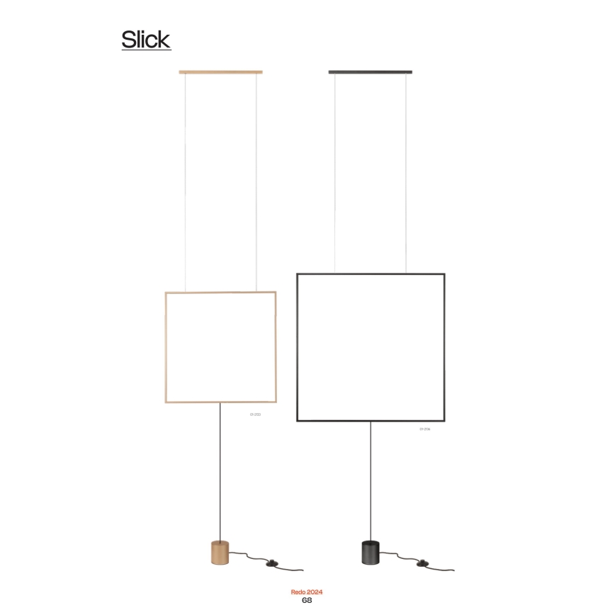 Redo 01-2134 - LED-lattiavalaisin SLICK LED/28W/230V musta