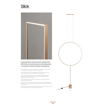 Redo 01-2134 - LED-lattiavalaisin SLICK LED/28W/230V musta