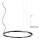 Redo 01-2207 - LED-kattokruunu johdossa UNION LED/50W/230V CRI 90 3000K halkaisija 90 cm musta