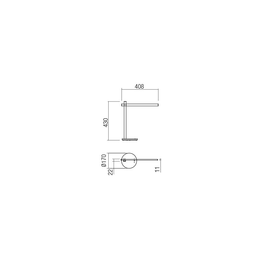 Redo 01-2212 - Himmennettävä LED-kosketuspöytävalaisin OMEO LED/5,5W/230V 3000/4500/6500K valkoinen
