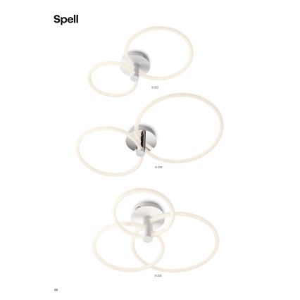 Redo 01-2224 - LED-himmennyskattokruunu SPELL LED/43W/230V 3000K kiiltävä kromi