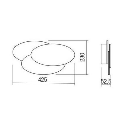 Redo 01-2297 - LED-seinävalaisin GAMER LED/36W/230V valkoinen