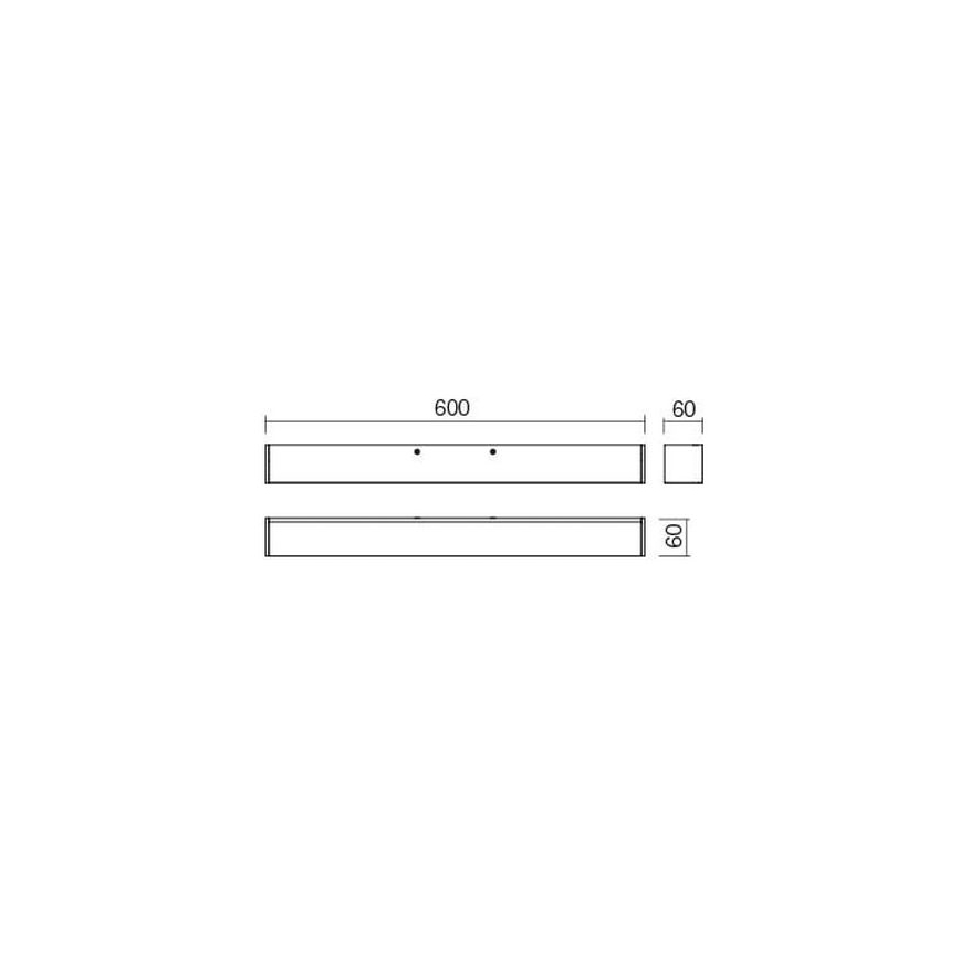 Redo 01-2327 - LED Kylpyhuoneen peilivalo THELA LED/17W/230V 60 cm CRI 90 IP44