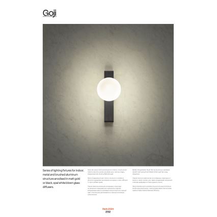 Redo 01-2373 - Seinävalaisin GOJI 1xG9/28W/230V musta
