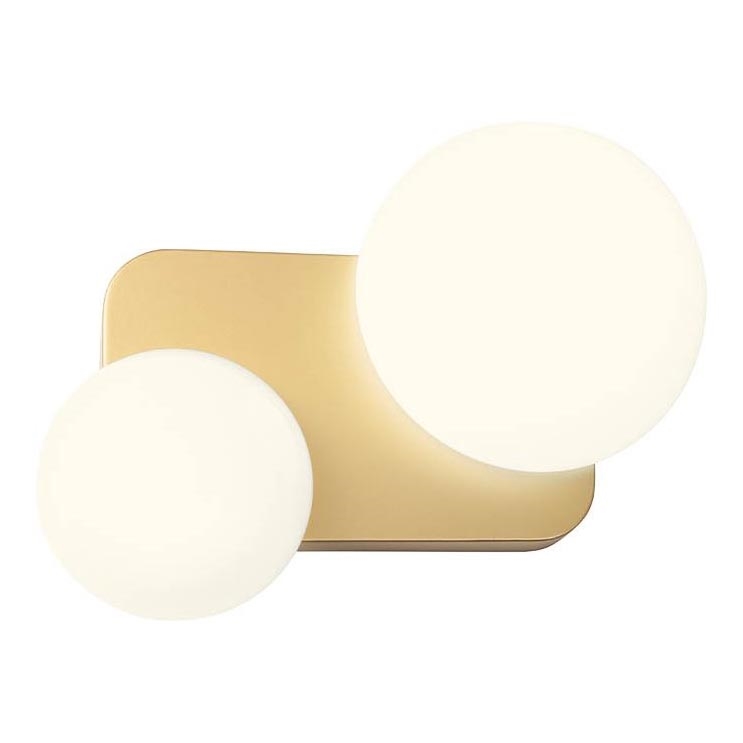 Redo 01-2471 - Seinävalaisin LUMIEN 2xG9/10W/230V kulta/valkoinen