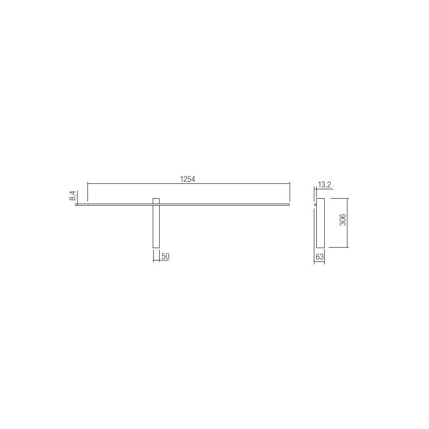 Redo 01-2479 - LED seinävalaisin TANGENT LED/14W/230V valkoinen