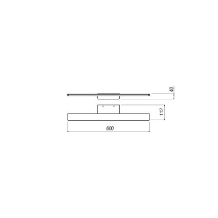 Redo 01-2503 - Kylpyhuoneen LED-peilivalo BARRIO LED/17,25W/230V 60 cm CRI 90 IP44 valkoinen