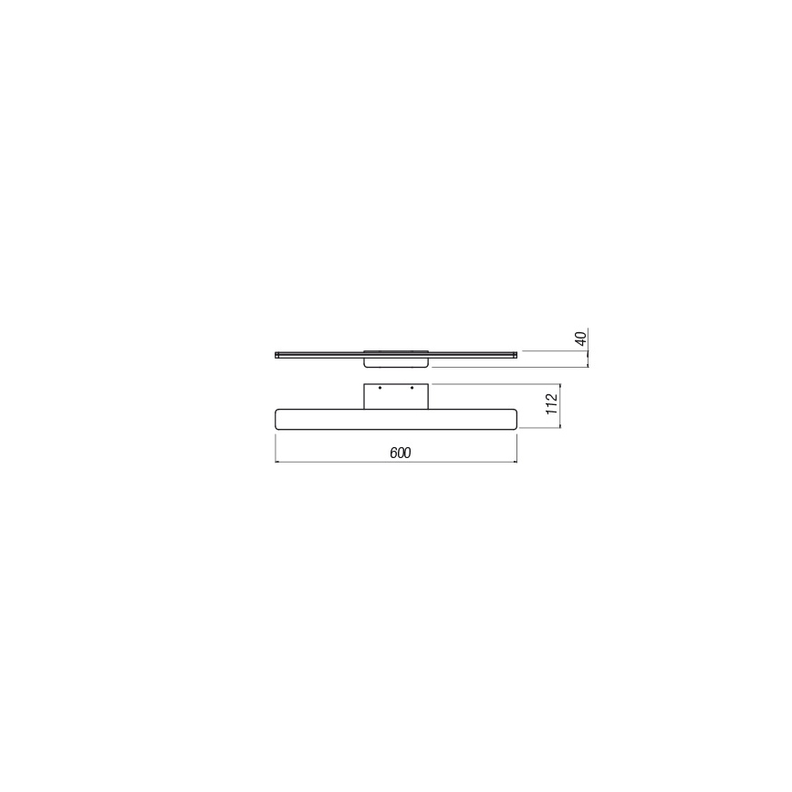 Redo 01-2503 - Kylpyhuoneen LED-peilivalo BARRIO LED/17,25W/230V 60 cm CRI 90 IP44 valkoinen