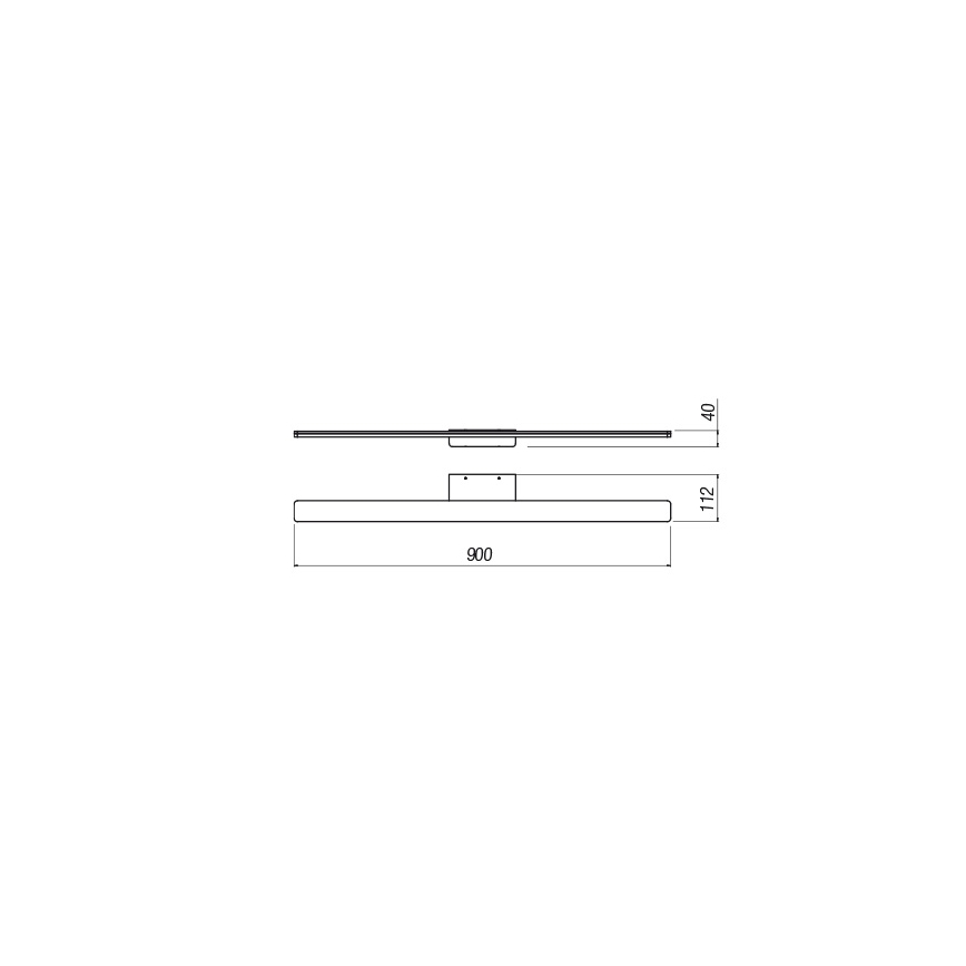 Redo 01-2507 - Kylpyhuoneen LED-peilivalo BARRIO LED/27,39W/230V 90 cm CRI 90 IP44 valkoinen