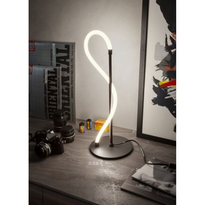 Redo 01-2530 - Himmennettävä LED-pöytävalaisin CORRAL LED/12W/230V musta