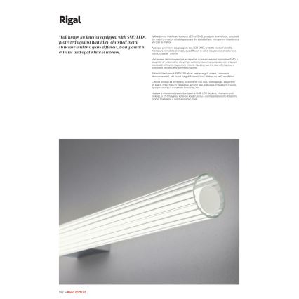 Redo 01-2592 - LED-kylpyhuoneen peilivalaisin RIGAL LED/18W/230V 3000K 91 cm CRI 90 IP44 kiiltävä kromi/valkoinen