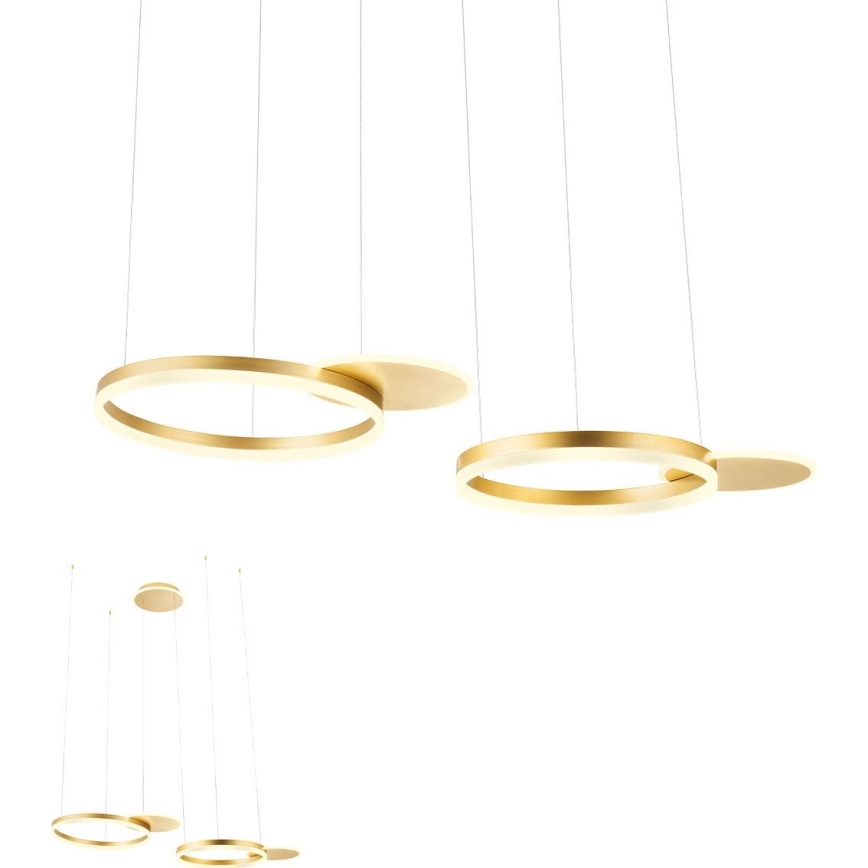 Redo 01-2606 - Himmennettävä LED-kattokruunu johdossa SIGUA LED/99W/230V CRI 90 3000K kulta