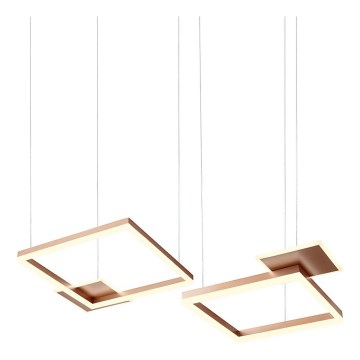 Redo 01-2613 - LED himmennettävä vaijeririippuvalaisin SIGUA LED/110W/230V CRI 90 ruskea