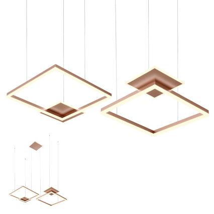 Redo 01-2616 - himmennettävä kaapelilla ripustettava LED-riippuvalaisin SIGUA LED/137W/230V CRI 90 ruskea