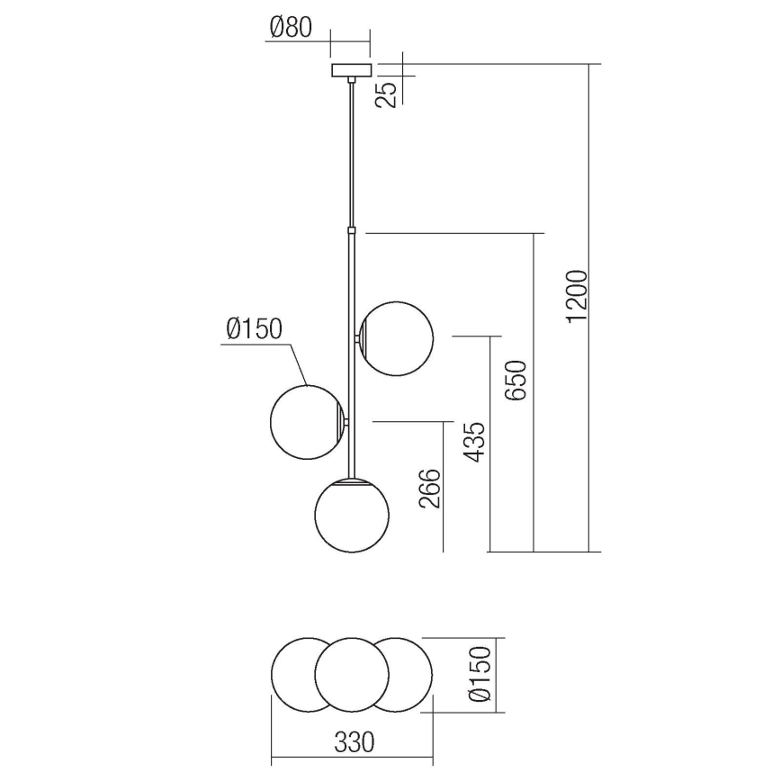 Redo 01-2627 - Kattokruunu johdossa NIVA 3xE14/28W/230V