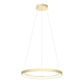 Redo 01-2673 - Himmennettävä LED-kattokruunu johdossa ICONIC LED/50W/230V halkaisija 58 cm kulta