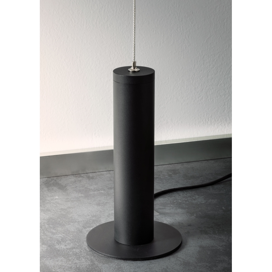 Redo 01-2695 - Himmennettävä LED-lattiavalaisin PICAS LED/12W/230V musta