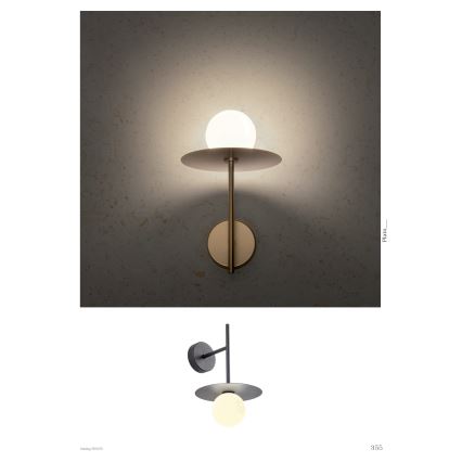 Redo 01-2726 - Seinävalaisin PLATO 1xG9/10W/230V musta