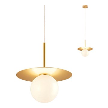Redo 01-2727 - Kattokruunu johdossa PLATO 1xG9/10W/230V halkaisija 20 cm kulta