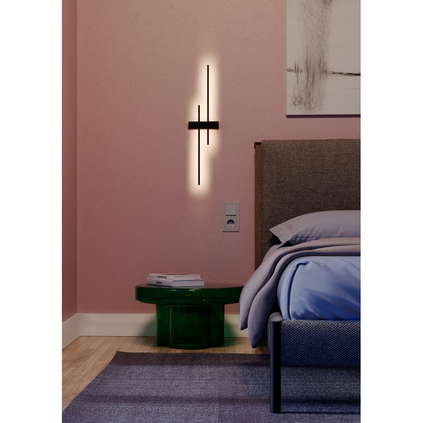 Redo 01-2747 - TANGENT LED seinävalaisin, 13W/230V, CRI 90, musta