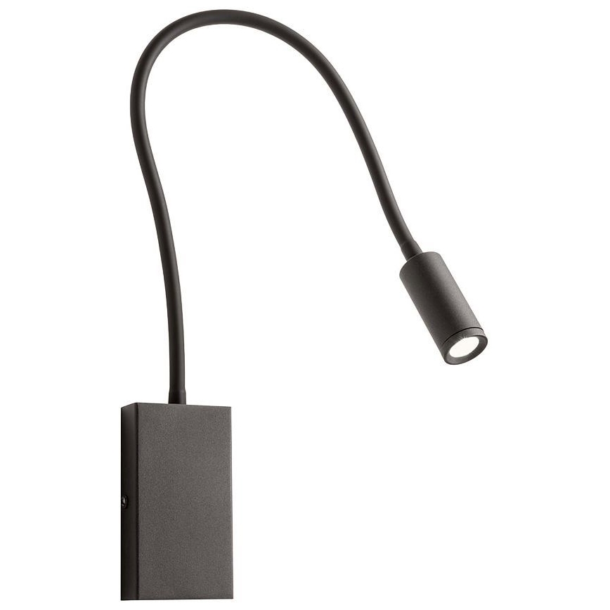 Redo 01-2755 - LED-seinävalaisin WALLIE LED/3W/230V USB CRI 90 musta