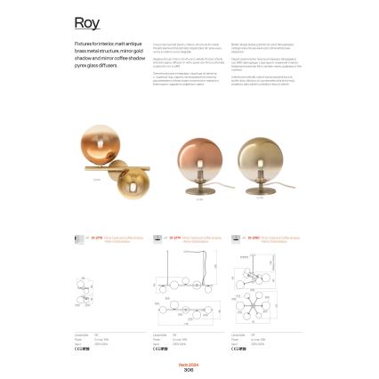 Redo 01-2784 - Pöytävalaisin ROY 2xG9/10W/230V