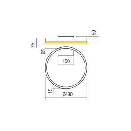Redo 01-2837 - Himmennettävä LED-seinävalaisin FEBE LED/24W/230V musta