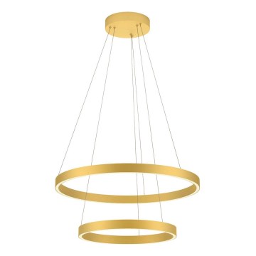 Redo 01-2889 - Himmennettävä LED-kattokruunu johdossa FEBE LED/62W/230V kulta
