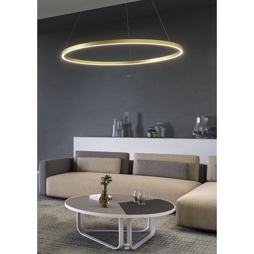 Redo 01-2891 - Himmennettävä LED-kattokruunu johdossa FEBE LED/62W/230V musta