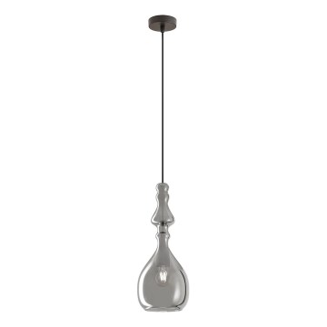 Redo 01-2938 - Riippuvalaisin kaapelilla AMBIX, 1xE27/42W/230V, halkaisija 18 cm, harmaa
