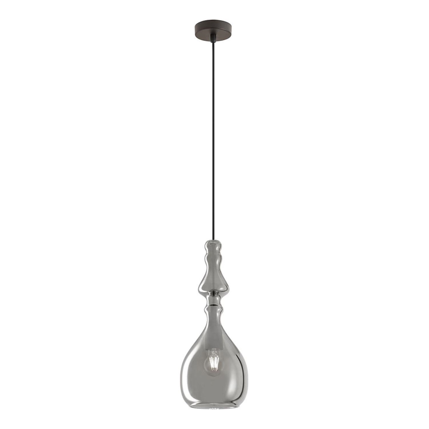 Redo 01-2938 - Riippuvalaisin kaapelilla AMBIX, 1xE27/42W/230V, halkaisija 18 cm, harmaa