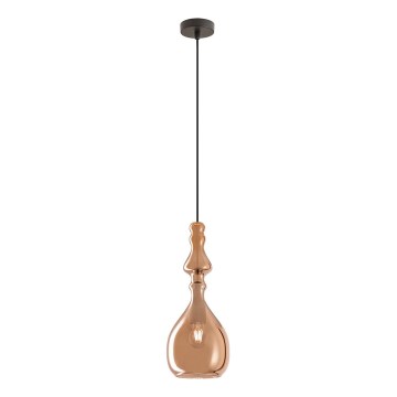 Redo 01-2939 - Riippuvalaisin kaapelilla AMBIX 1xE27/42W/230V, halkaisija 18 cm, ruskea