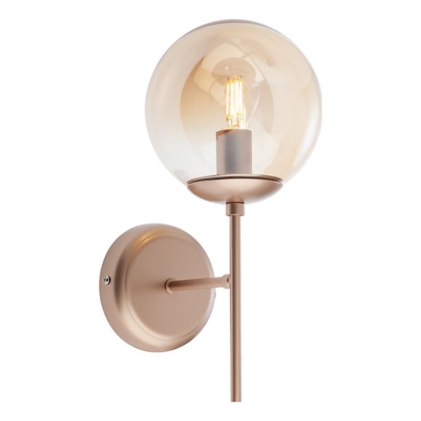 Redo 01-2942 - Seinävalaisin MUNDI 1xE14/28W/230V kupari