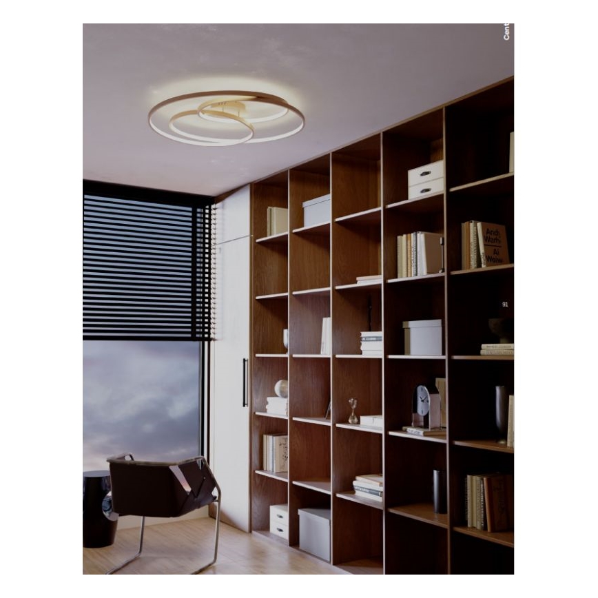 Redo 01-2973 - LED-kattovalaisin CENTRIX LED/92W/230V pronssi