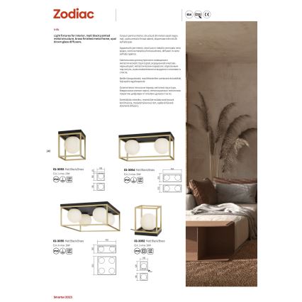 Redo 01-3054 - Kattovalo ZODIAC 2xE14/28W/230V
