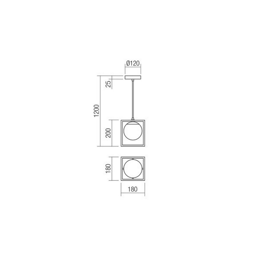 Redo 01-3056 - Kattokruunu johdossa ZODIAC 1xE14/28W/230V