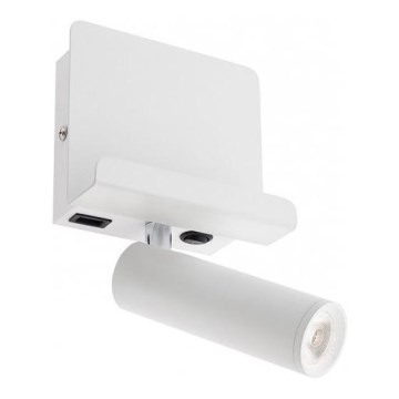 Redo 01-3083 - LED-seinävalaisin PANEL LED/3,5W/230V USB valkoinen