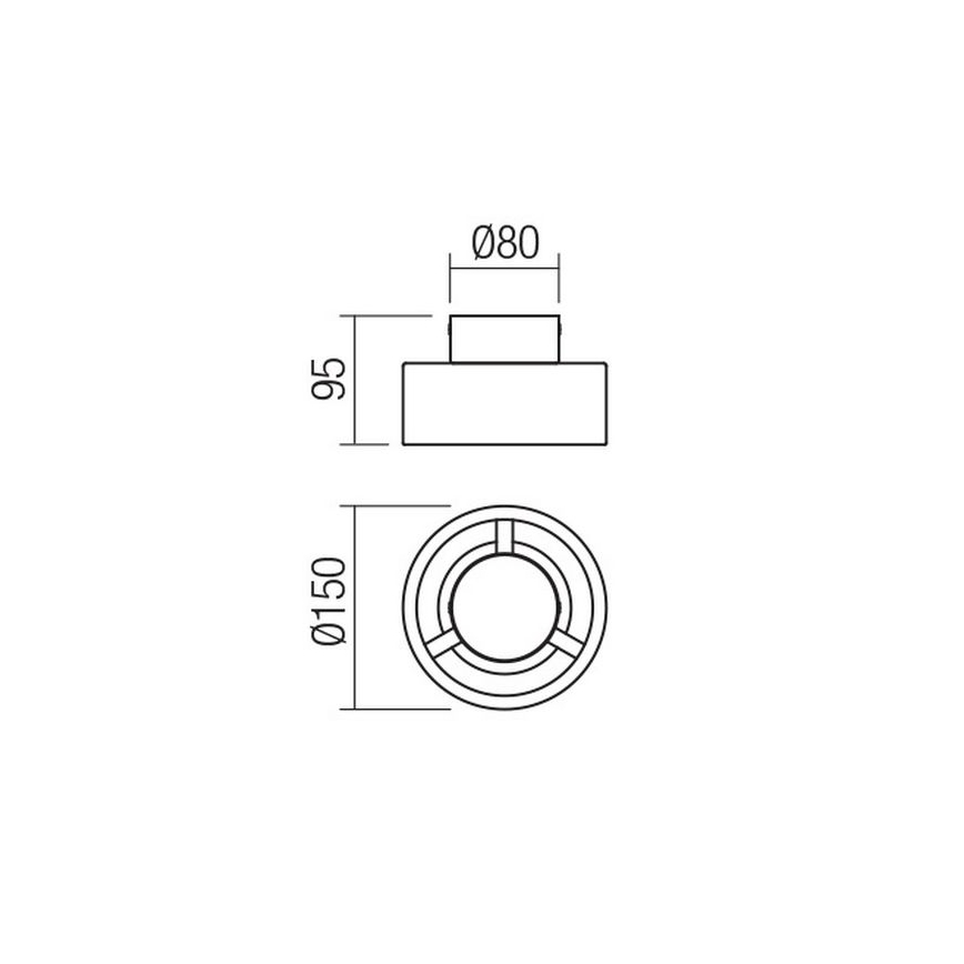 Redo 01-3096 - LED-kattovalaisin PUNKT LED/6W/230V valkoinen