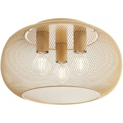 Redo 01-3139 - Kattovalo CROKET 3xE27/42W/230V halkaisija 40 cm kulta