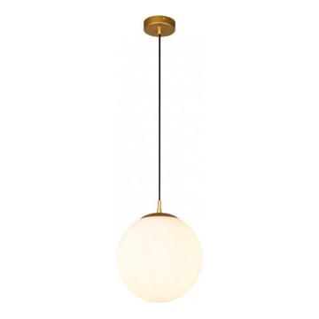 Redo 01-3153 - Kattokruunu johdossa BOWLING 1xE27/42W/230V kulta