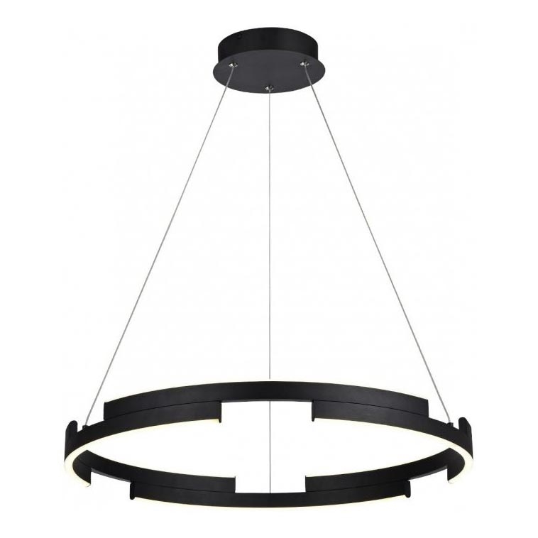 Redo 01-3173 - Himmennettävä LED-kattokruunu johdossa CASTLE LED/36W/230V musta