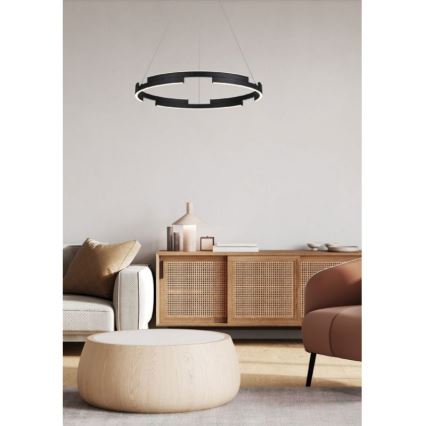 Redo 01-3173 - Himmennettävä LED-kattokruunu johdossa CASTLE LED/36W/230V musta