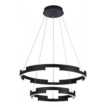 Redo 01-3179 - Himmennettävä LED-kattokruunu johdossa CASTLE LED/60W/230V musta