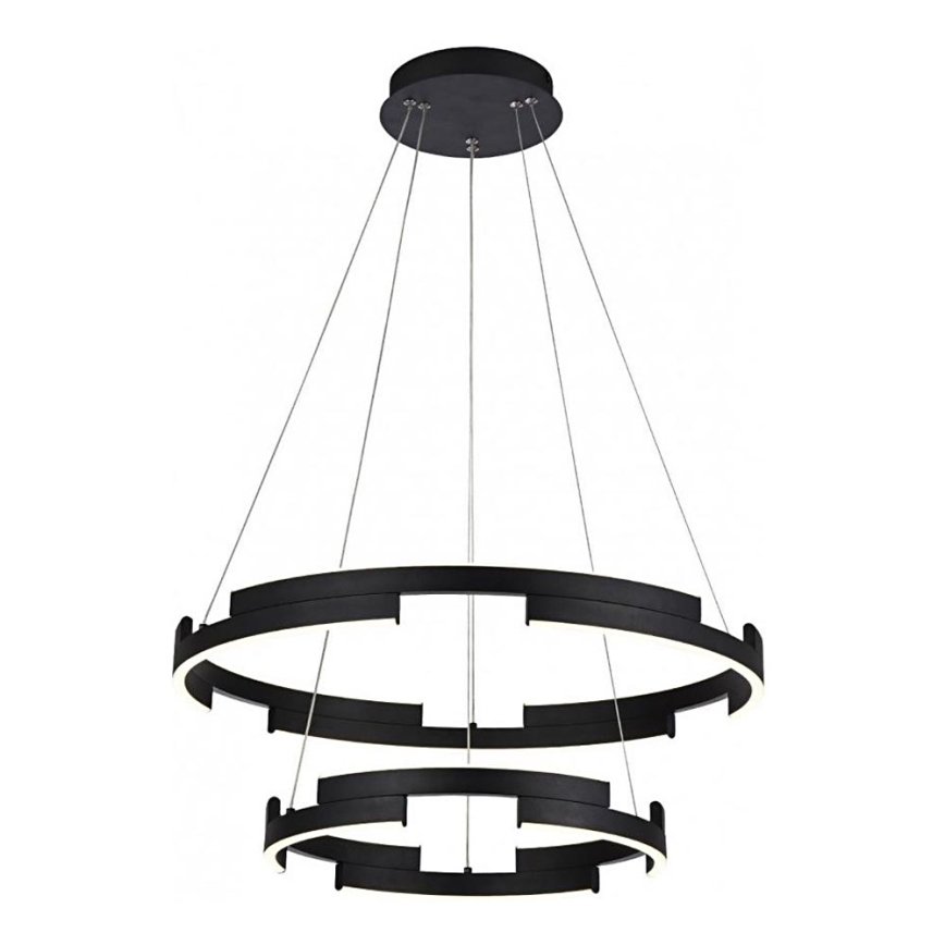 Redo 01-3179 - Himmennettävä LED-kattokruunu johdossa CASTLE LED/60W/230V musta