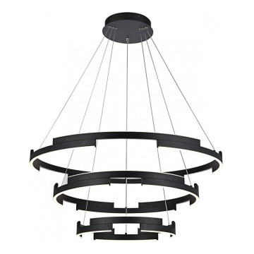 Redo 01-3182 - Himmennettävä LED-kattokruunu johdossa CASTLE LED/80W/230V musta