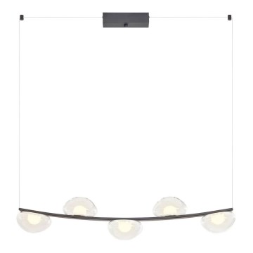 Redo 01-3244 - Himmennettävä LED-kattokruunu johdossa SINCLAIR LED/35W/230V CRI 93 IP21 musta