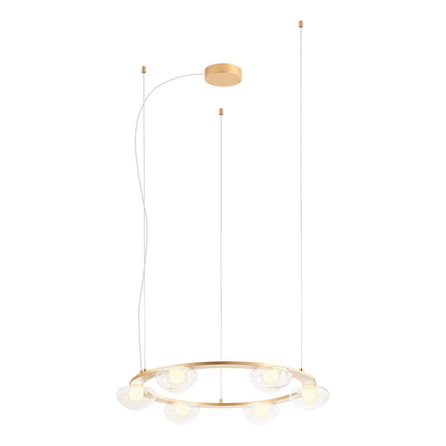 Redo 01-3247- Himmennettävä LED-kattokruunu johdossa SINCLAIR LED/37,2W/230V CRI 93 IP21 kulta